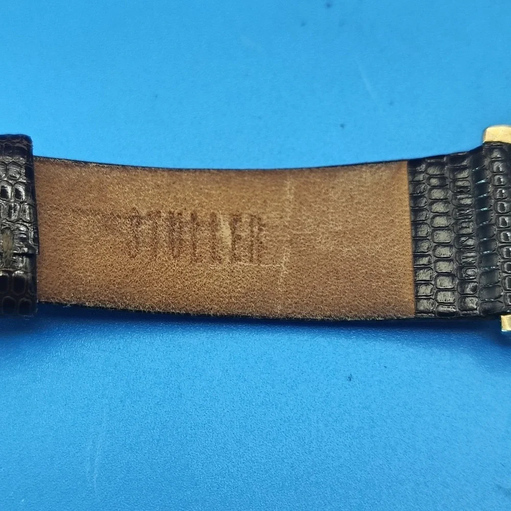 Vintage 1981 Seiko Japan 30mm Mens Quartz Dress Watch Lizard Strap Full Restore